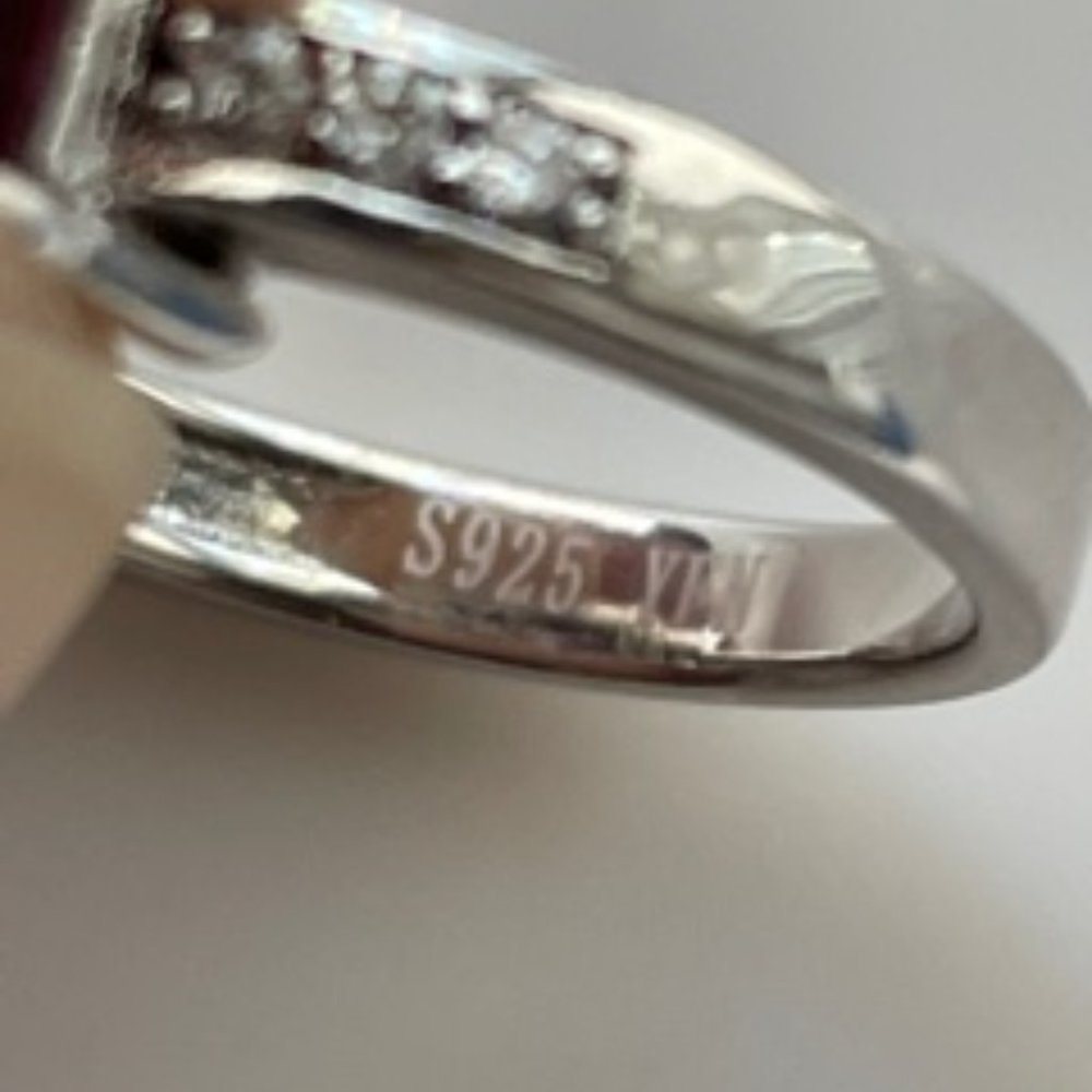 Ametrine Ring in Sterling Silver Sz. 7-1/4 - Picture 7 of 11